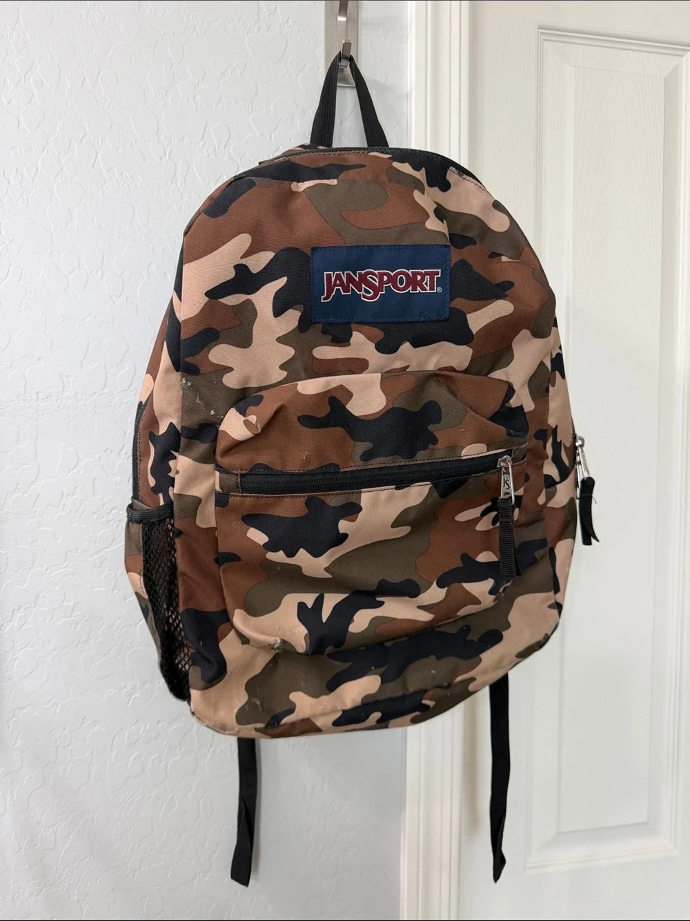 Jansport Camo Backpack in Green, Brown, Tan